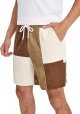 Men's Print Drawstring Waist Track Shorts